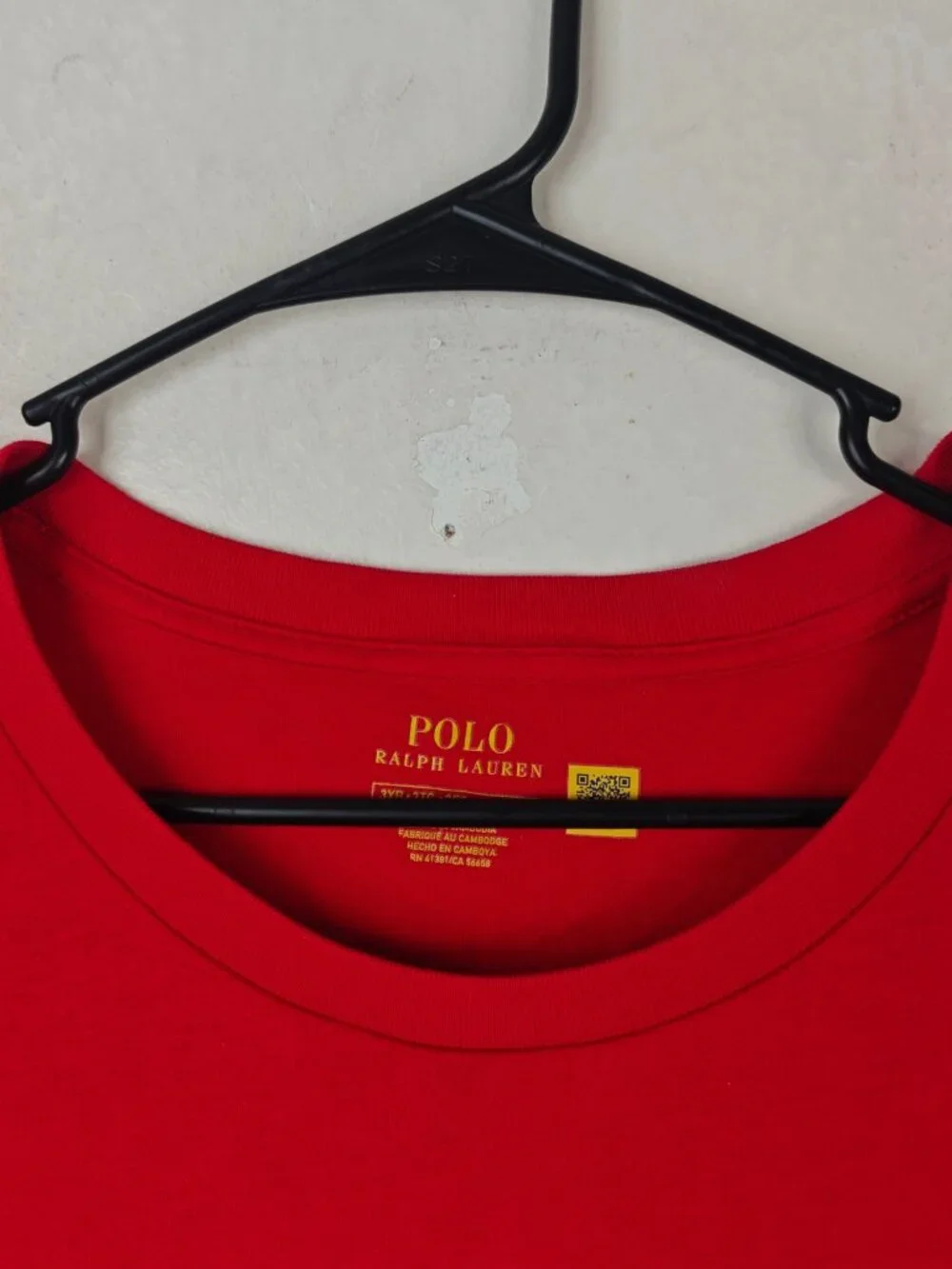Polo Ralph Lauren Men’s T-Shirt Red Size 3XB Crewneck Classic Fit Cotton